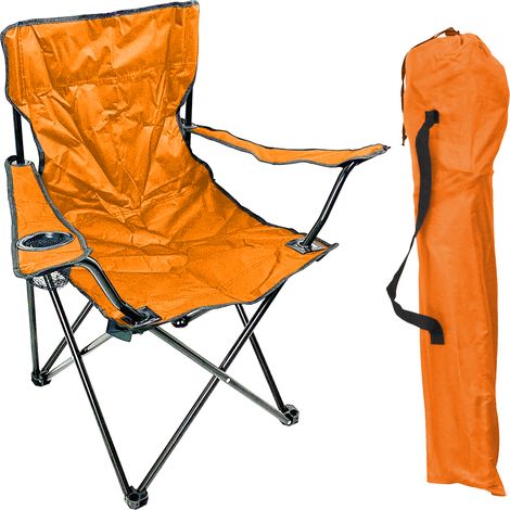 Anglersessel mit Getränkehalter Orange-MPO2468 (1/4)