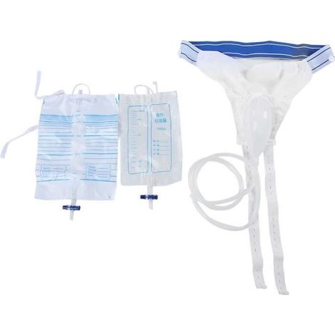 Dispositif de miction en silicone respirant pour hommes et femmes avec collecteur d'urine (1/4)