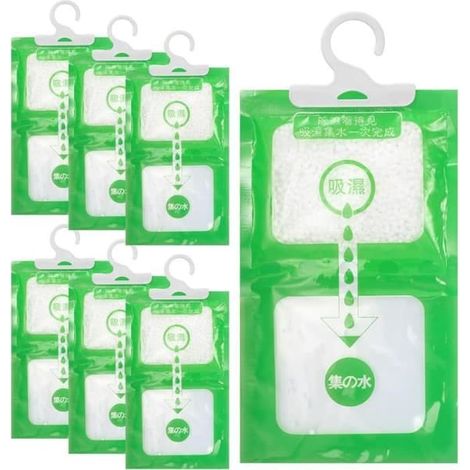 Ensemble de 7 sacs déshydratants, déshumidificateur suspendu pour armoire, sac de granulés de séchage, sacs anti-humidité, pour bras[L151] (1/4)