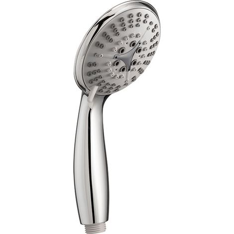 Douchette ZEN chromée 4 jets avec bouton Stop Jet et fonction anticalcaire, Wirquin 60720774, gris (1/2)