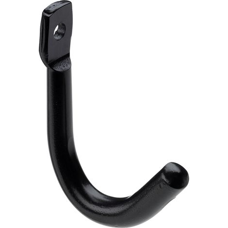 Hettich Garderobenhaken Stahl 4,8 x 0,8 x 3,5 cm schwarz Garderobenhaken