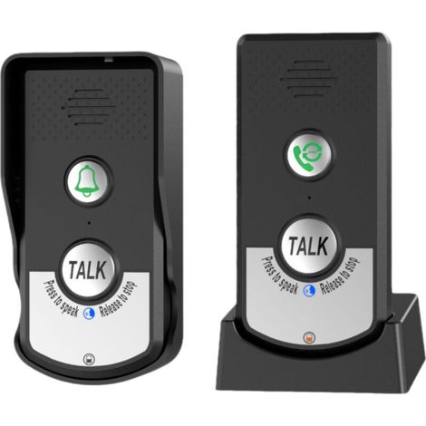 Système d'intercommunication sans fil - Soins aux seniors - Sonnette avec fonction rappel - Installation simple - Idéal pour maisons de retraite et domiciles (1/5)