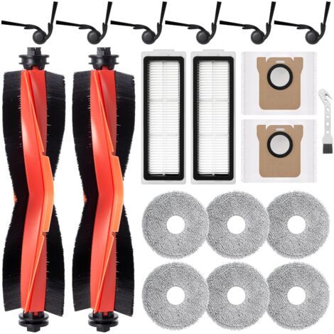 Accessori per Aspirapolvere 5/5 Pro - 2 Spazzole Principali, 6 Spazzole Laterali, 6 Panni da Pulizia, 2 Sacchi da Polvere, 2 Filtro, 1 Spazzola per la Pulizia-AUTRES (1/5)