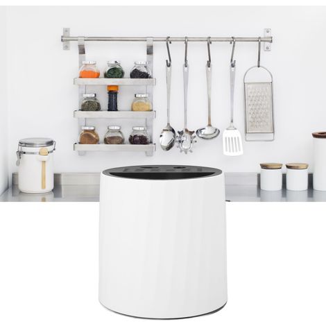 Multifunktionaler, drehbarer Messerhalter, Küchenmesserständer, 360° drehbarer Besteckhalter, origineller Essstäbchenhalter, Aufbewahrungsröhre, weiß (1/5)
