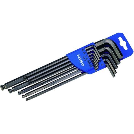 IRIMO JUEGO LLAVES ALLEN BOLA WHITWORTH LARGA W.0.05-3/8" (PACK 12 PZ.