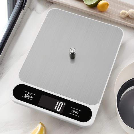 Tragbare elektronische Küchenwaage für den Hausgebrauch, 5 kg/1 g, Präzisionswaage mit Grammgenauigkeit.