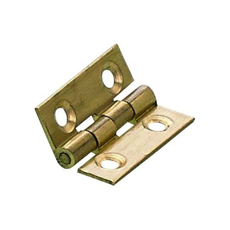 Hettich Schmales Scharnier Messing, matt, 19 x 25 mm Lamellentürscharnier