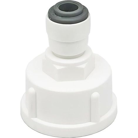 1 Pièces Raccord Tuyau Eau Frigo, Connecteur Rapide 1/4" Converti en Femelle 3/4”, Double Joint, Connecteurs Rapides de Filtre à Eau