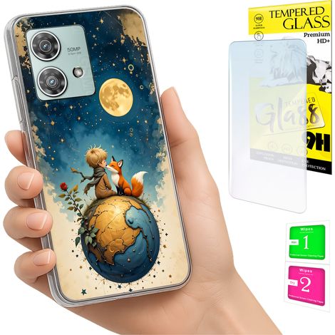 Custodia per Motorola Edge 40 Neo Photo Case Back Cover Lisek + vetro 9H (1/5)