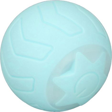 Peppy Katzenball mit LED-Blinklichtern, automatischer Rollfunktion, USB-aufladbar, Babyblau, englische Verpackung (1/5)