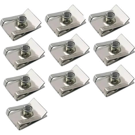 Clips en forma de U, tamaños surtidos, alta resistencia, M8 (10 unidades) (1/2)