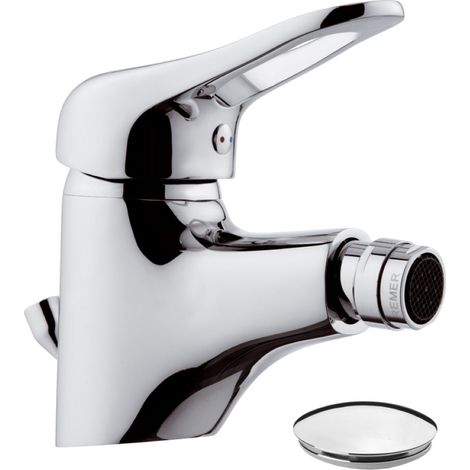 Miscelatore bidet con aeratore direzionabile e scarico remer - serie kiss Piletta di scarico: No (1/2)