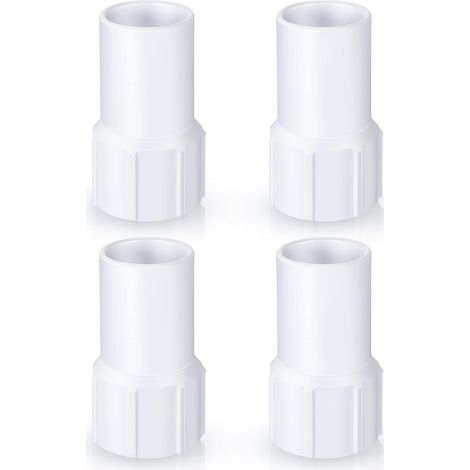 Ensemble de 4 raccords de tuyau d'aspiration de piscine de 1,5 pouce – Raccords de rechange pour tuyau d'aspiration de piscine (1/5)