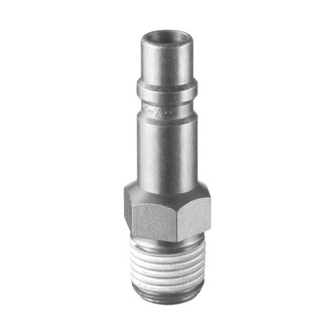 Embout pour raccords rapides pneumatiques PREVOST, Filetage vers Mâle G 1/2 Mâle 1/2pouces ISO B11 en Acier traité ( Prix pour 1 )