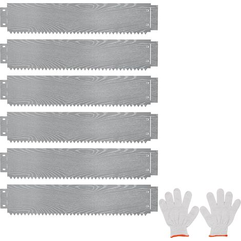Jardinière Surélevée en Métal Galvanisé 6 Pcs de 600 cm, Jardinière à Creuser pour Pelouses Trottoirs Terrasses, Protection des Arbres, 110 x 20 cm (1/5)