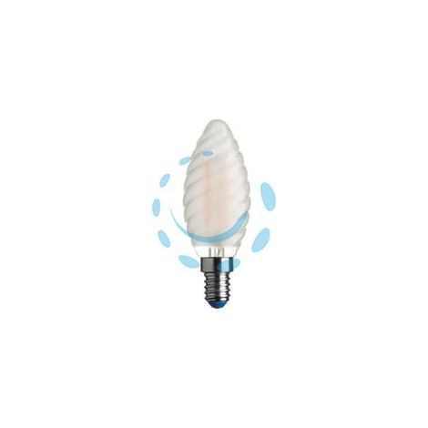 LAMPADA FILO LED TORTIGLIONE STICK SATINATA E14 - 4.5w - 4000°K naturale - 470 lm - 35x97h