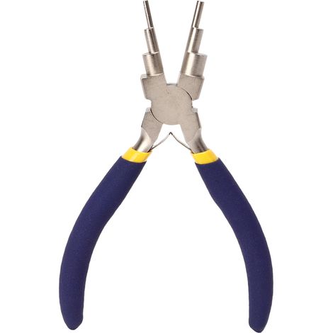 Pinces à fil 6 étapes multifonctionnelles pour bijoux DIY - Poignée ergonomique en acier carbone pour cintrage (1/5)