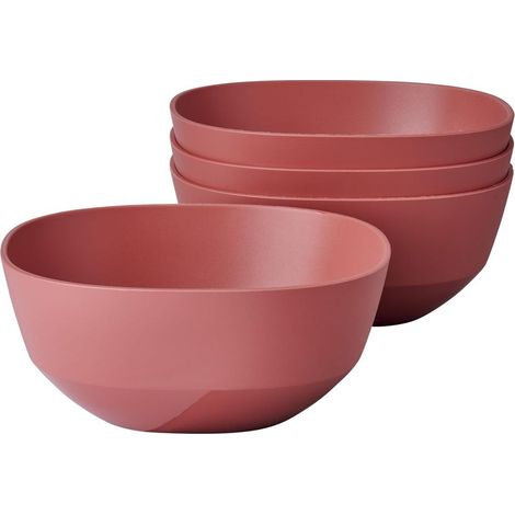 Saladier 4 pièces Silueta - Lavable au lave-vaisselle et résistant au micro-ondes - Plat de service - Plats à tapas - Vaisselle - 750 ml - Vivid mauve (1/5)