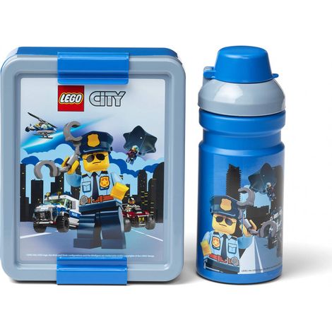 LEGO mittagsset City Jungen 17 x 13,5 cm pp blau/grau 2-teilig