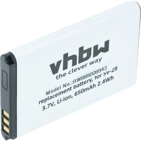 vhbw Akku kompatibel mit Albrecht Tectalk Outdoor, TelMe Tourist Guide Handy Smartphone Telefon (650 mAh, 3,7 V, Li-Ion) (1/5)