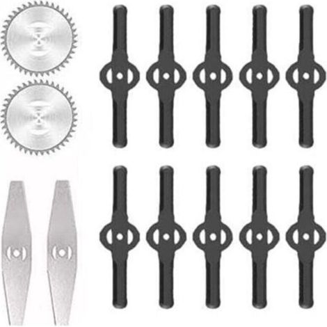 Accessoires pour tondeuses à gazon Lames de désherbeur électrique Lames de scie Manche télescopique léger pour la coupe du gazon, l'entretien de l'allée et du jardin
