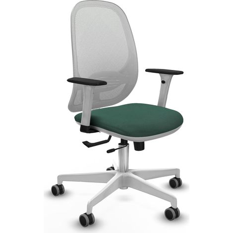 Chaise piqueras y crespo Cilanco blanc support lombaire ajustable (1/2)