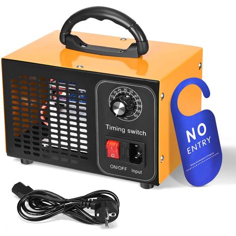 Générateur d'ozone 60 000 mg/h, purificateur d'air à ozone pour 400 m², avec minuterie de 60 minutes, purificateur d'air à ozone pour voiture, destiné à la purification de l'air et à la désodorisation