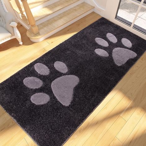 Paillasson Interieur Long 80 x 178 cm, Tapis d'Entrée Antidérapant et Lavable en Machine, Tapis de Sol Douces Absorbantes pour Chien, Entrée, Porte, Couloir, Passage, Chambre (1/5)