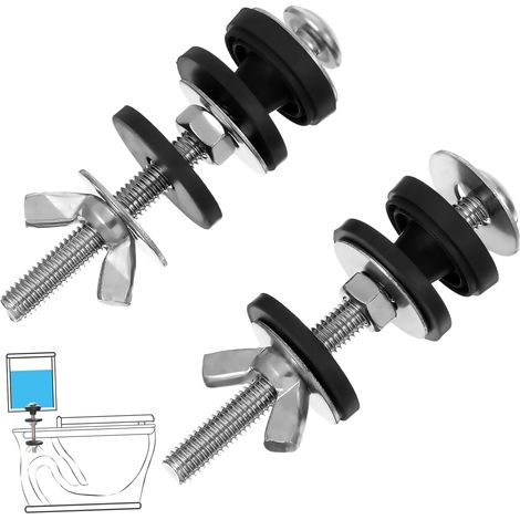Boulons de Réservoir Wc en Acier Inoxydable, Lot de 2 Pièces (1/5)