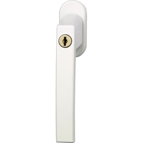 Abus Fenstergriffe FG210 weiß Griff abschließbar Fensterklinke mit Schloss (1/3)