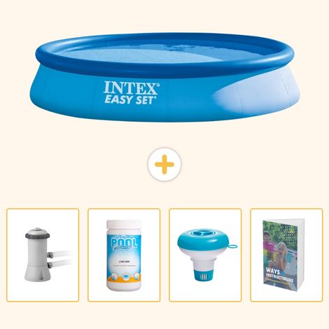 Intex Piscine Easy Set Ronde - 396x84 cm - 5-pièces SCB120 (1/5)