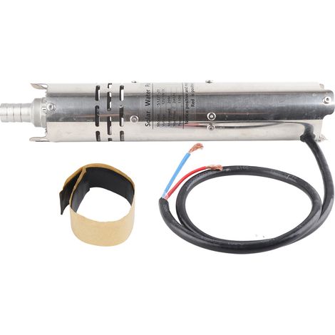 Pompe immergée 12V à aimant permanent, moteur électrique sans balais DC solaire, contrôleur MPPT intégré S122T-20, version étanche (1/5)