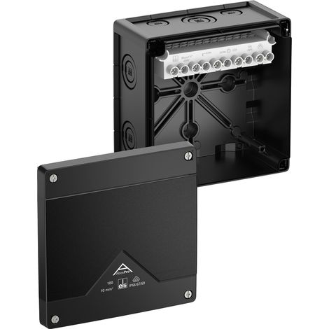 Spelsberg Boîte de dérivation, indice de protection IP66/IP67/IP69, max. 10², résistance aux chocs IK09, classe de protection II, Ui 690V AC, Ui 690V DC, DLG, DNV, VDE, sans halogène, 41002001
