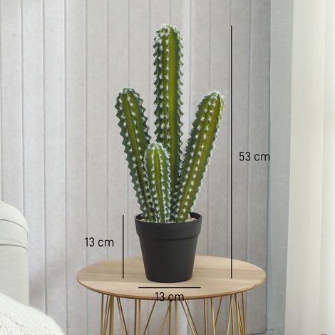 Cactus artificiel, 53 cm, plante artificielle en pot pour la maison ou le bureau (1/5)