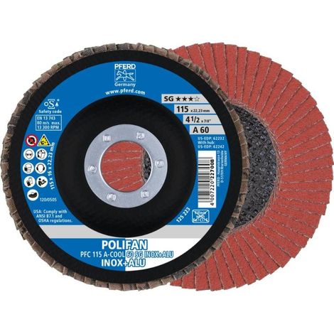 Discos de láminas domo 115mm A 60 SG -COOL Pferd