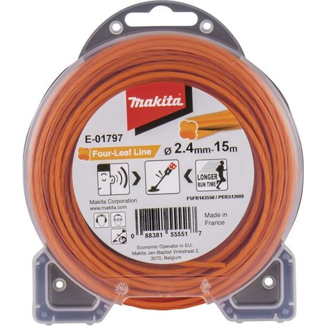 Makita® Zubehör Mähfaden Four-Leaf Ø 2,4 mm-15 m E-01797