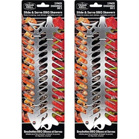 4 Pièces Fourchette de barbecue en acier inoxydable. support de barbecue en arête de poisson. adapté à la cuisson au barbecueurchette à barbecue en acier inoxydable. support pour arêtes de poisson (1/4)
