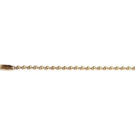 Catena a perline + chiusura ottonata d.mm 3,6 mt 2 cf=pz 3 (5 confezioni)