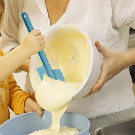 Set aus 2 rutschfesten Kunststoffspateln, Sahne- und Teigschneider, Küchenutensilien für Butter, 25–30 cm (1/5)