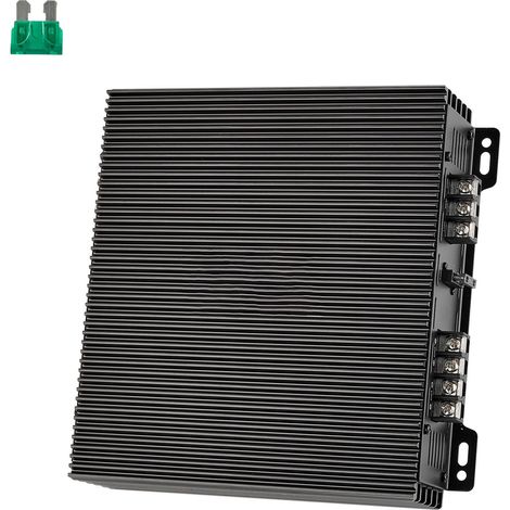 Amplificateur audio voiture 2 canaux, classe AB, pontable, 2x300W RMS 4Ω / 2x600W max 2Ω, idéal SUV, pick-up et 4x4. (1/5)