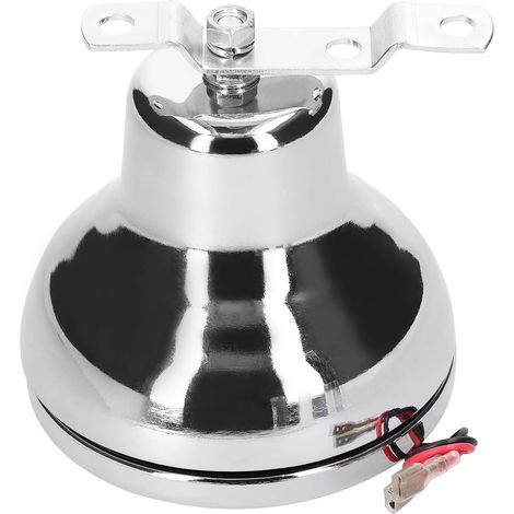HUIOP Cloche électrique, 12 V 110dB Électrique Cloche Forte Alarme De Sécurité Klaxon Interne Grève en Acier Inoxydable Alarme d'urgence Cloche pour Voiture Véhicule Moto Marine Bateau (1/5)