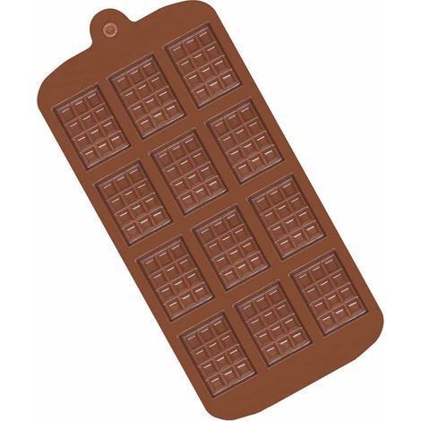 Moules à Chocolat, Moules Mini en Silicone à Chocolat, 12 Cavités Antiadhésifs Moule à Fondant, Facile à Démouler, pour Chocolats Maison, Pralines, Bonbons, Gaufres, Décoration de Gâteau (1/5)