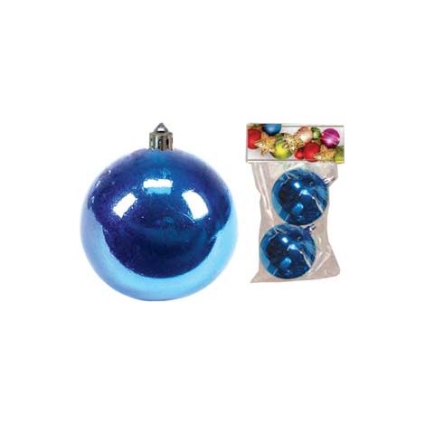 Sfere Lisce Blu 80 mm in Confezione da 2 Pezzi 12 Pezzi
