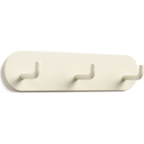 Ganci da parete autoadesivi in ferro, gancio singolo, portachiavi senza foratura per casa e bagno, colore crema. (1/5)