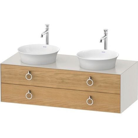 DURAVIT WT4993BH5390010 WTU blanc tulipe, 2 trous, grès cérame, bords moulés, 408