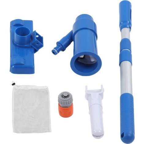 Aspirateur Piscine Portable Jet Simple – Nettoyeur Spa Tige Télescopique Prise UE, Facile Assembler pour Nettoyage Quotidien (1/5)