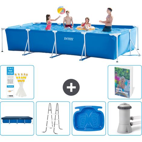 Rechteckiger Frame Pool - 450x220x84 cm - 7-teilig S140