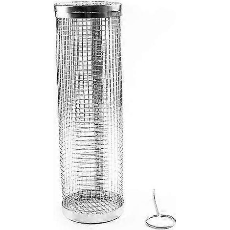 Gril de barbecue rotatif automatique avec 10 brochettes et étagère réglable en acier inoxydable - Accessoires de barbecue d'extérieur - WELLNGS-AquaForge (1/4)