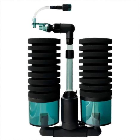 Filtre d'aquarium USB avec pompe à eau électrique pour aquarium, pompe à air, écumeur, filtre biochimique à éponge, 200 A (1/5)