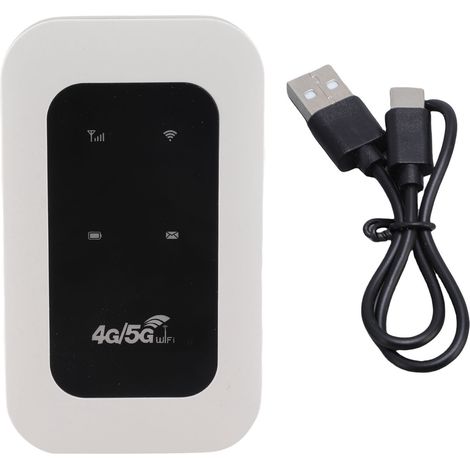 Point d'accès WiFi 4G portable 300 Mbps, plug and play, prend en charge 10 appareils, point d'accès mobile de voyage avec emplacement pour carte SIM pour camping-car (1/5)